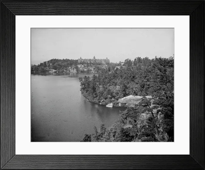 Framed Print : Looking north from Cliff House, Lake Minnewaska, N.Y. between 1900 and 1905. Creator: Unknown Framed Print : Looking north from Cliff House, Lake Minnewaska, N.Y. between 1900 and 1905. Creator: Unknown