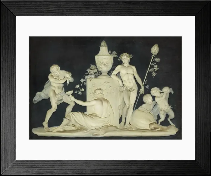 Framed Print : Bacchic Scene, 1780-1807. Creator: Piat Joseph Sauvage Framed Print : Bacchic Scene, 1780-1807. Creator: Piat Joseph Sauvage