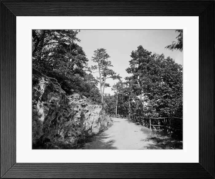 Framed Print : Sunset Road, Lake Minnewaska, N.Y. between 1900 and 1905. Creator: Unknown Framed Print : Sunset Road, Lake Minnewaska, N.Y. between 1900 and 1905. Creator: Unknown