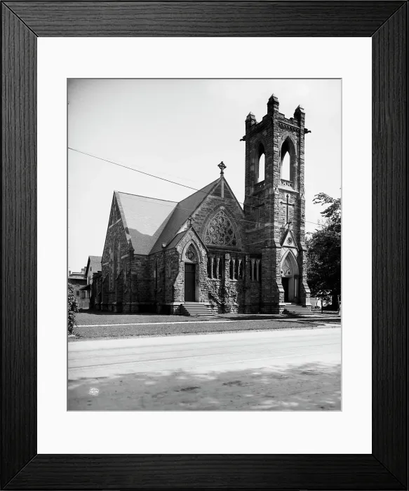 Framed Print : St. Paul's Episcopal Church, Saginaw, Mich. between 1900 and 1910. Creator: Unknown Framed Print : St. Paul's Episcopal Church, Saginaw, Mich. between 1900 and 1910. Creator: Unknown