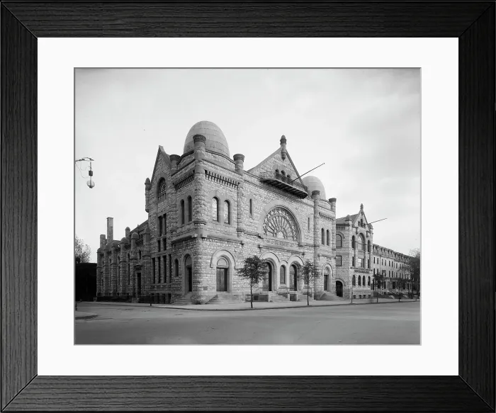 Framed Print : The Grace Baptist Temple, Philadelphia, Pa. between 1900 and 1910. Creator: Unknown Framed Print : The Grace Baptist Temple, Philadelphia, Pa. between 1900 and 1910. Creator: Unknown