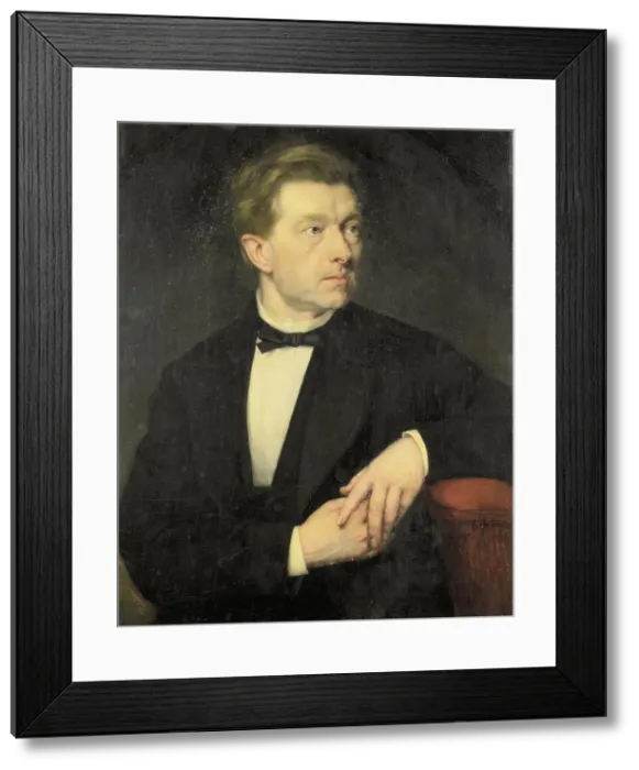 Framed Print : Dr J L Dusseau, 1870. Creator: Thérèse Schwartze Framed Print : Dr J L Dusseau, 1870. Creator: Thérèse Schwartze
