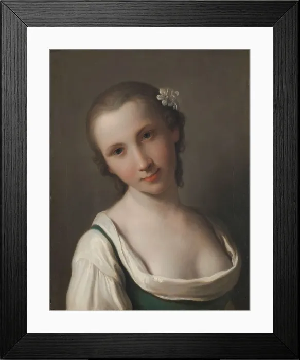 Framed Print : A young Woman, 1756-1762. Creator: Pietro Rotari Framed Print : A young Woman, 1756-1762. Creator: Pietro Rotari