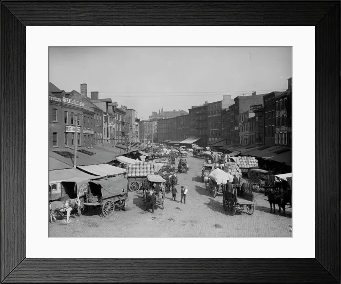 Framed Print : Dock Street, Philadelphia, Pa. c1908. Creator: Unknown Framed Print : Dock Street, Philadelphia, Pa. c1908. Creator: Unknown