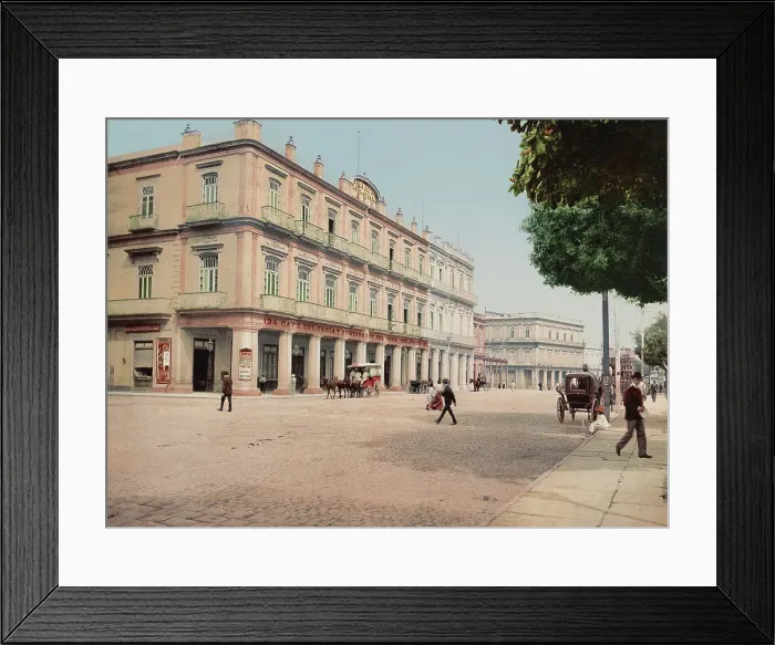 Framed Print : Gran Hotel Inglaterra, Habana, c1900. Creator: William H. Jackson Framed Print : Gran Hotel Inglaterra, Habana, c1900. Creator: William H. Jackson
