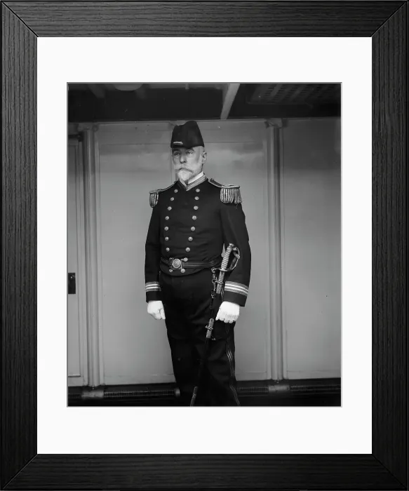 Framed Print : U.S.S. Brooklyn, Paymaster Ichabod Goodwin Hobbs, between 1896 and 1899. Creator: Unknown Framed Print : U.S.S. Brooklyn, Paymaster Ichabod Goodwin Hobbs, between 1896 and 1899. Creator: Unknown