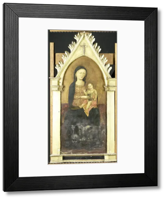 Framed Print : Virgin and Child, 1400-1425. Creator: Pseudo-Ambrodigio di Baldese (attributed to) Framed Print : Virgin and Child, 1400-1425. Creator: Pseudo-Ambrodigio di Baldese (attributed to)