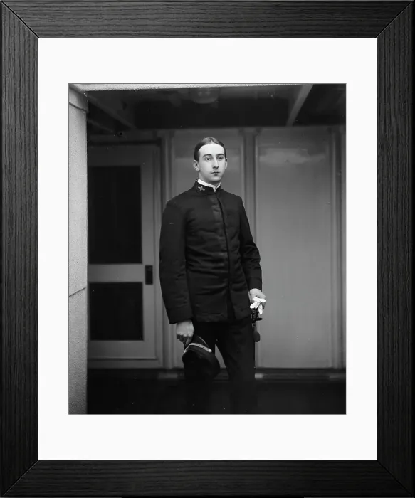 Framed Print : U.S.S. Brooklyn, Asst. Engineer Liefer, between 1896 and 1899. Creator: Unknown