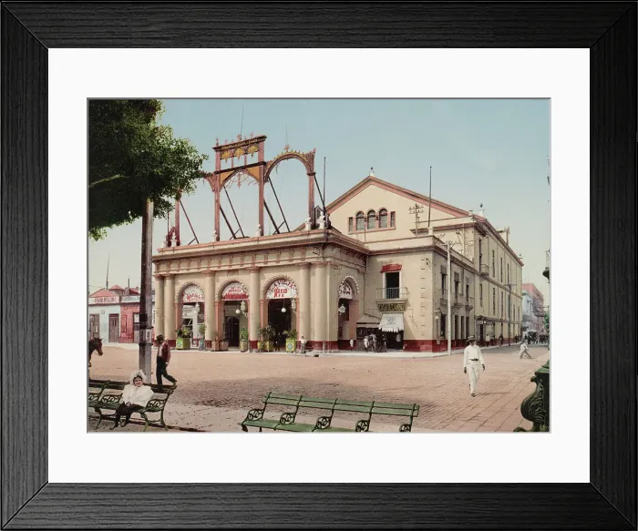 Framed Print : Teatro de Tacon, Habana, c1900. Creator: William H. Jackson Framed Print : Teatro de Tacon, Habana, c1900. Creator: William H. Jackson