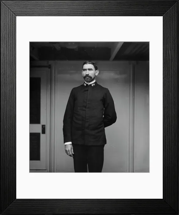 Framed Print : U.S.S. Brooklyn, Mr. Long, between 1896 and 1899. Creator: Unknown Framed Print : U.S.S. Brooklyn, Mr. Long, between 1896 and 1899. Creator: Unknown