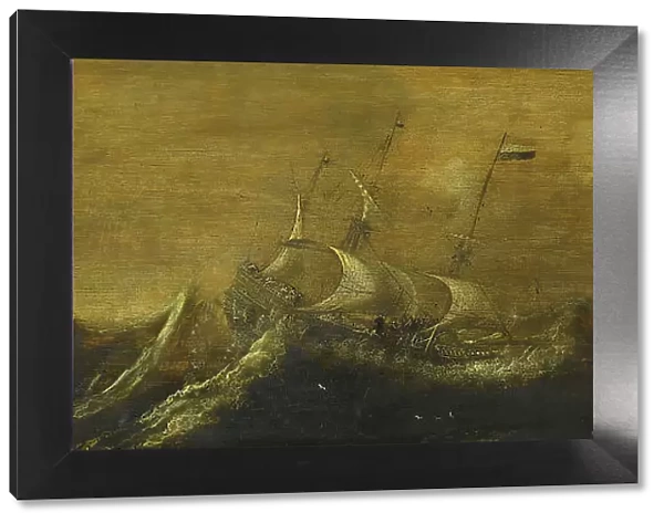 Ships in a Storm, 1600-1652. Creator: Andries van Eertvelt