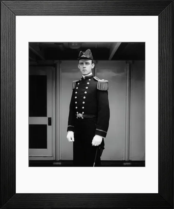 Framed Print : U.S.S. Brooklyn, Ensign Proctor, between 1896 and 1899. Creator: Unknown Framed Print : U.S.S. Brooklyn, Ensign Proctor, between 1896 and 1899. Creator: Unknown