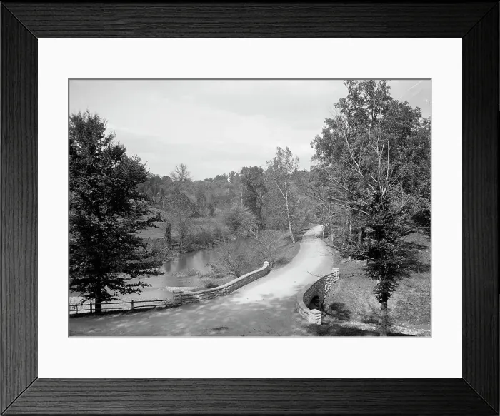 Framed Print : Rock Creek Road, Zoo Park, Washington, D.C. c1906. Creator: Unknown Framed Print : Rock Creek Road, Zoo Park, Washington, D.C. c1906. Creator: Unknown