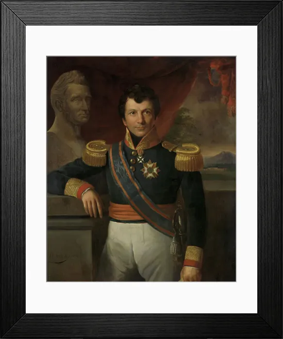 Framed Print : Portrait of Johannes, Graaf van den Bosch, Governor-General of the Dutch East Indies, 1836. Creator: Raden Saleh Framed Print : Portrait of Johannes, Graaf van den Bosch, Governor-General of the Dutch East Indies, 1836. Creator: Raden Saleh