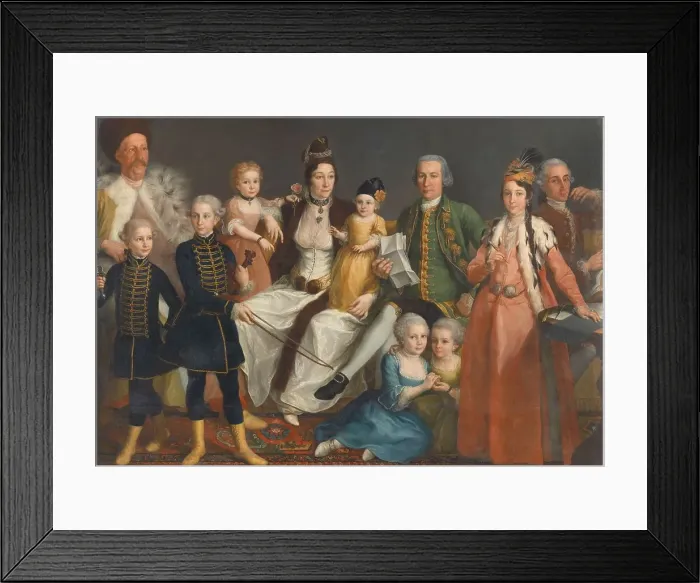 Framed Print : David George van Lennep (1712-97), Senior Merchant of the Dutch Factory at Smyrna, and his Wife and Creator: Antoine de Favray Framed Print : David George van Lennep (1712-97), Senior Merchant of the Dutch Factory at Smyrna, and his Wife and Creator: Antoine de Favray