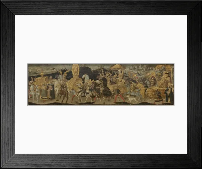 Framed Print : Darius Marching to the Battle of Issus, c.1450-c.1455. Creator: Workshop of Apollonio di Giovanni Framed Print : Darius Marching to the Battle of Issus, c.1450-c.1455. Creator: Workshop of Apollonio di Giovanni