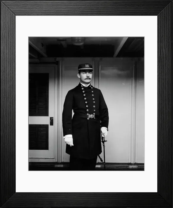 Framed Print : U.S.S. Brooklyn, Carpenter Warford, between 1896 and 1899. Creator: Unknown Framed Print : U.S.S. Brooklyn, Carpenter Warford, between 1896 and 1899. Creator: Unknown
