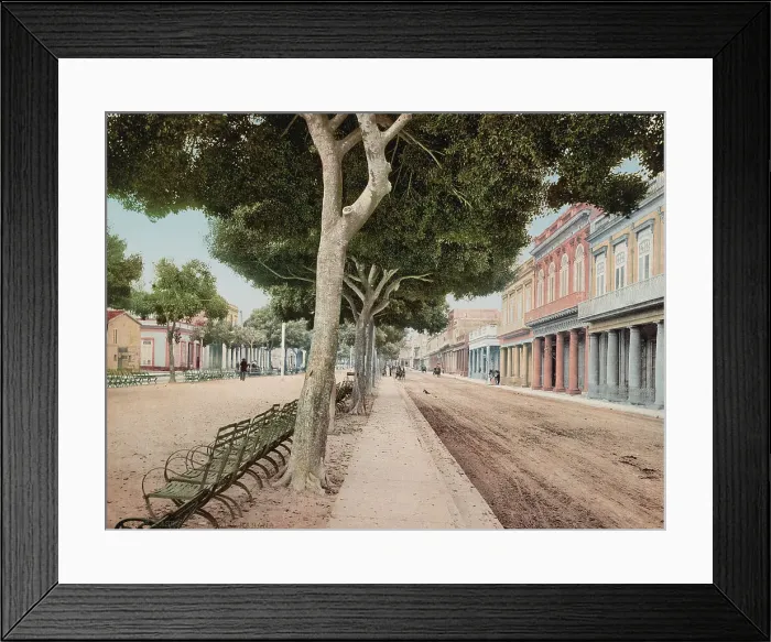 Framed Print : Paseo del Prado, Habana, c1900. Creator: William H. Jackson Framed Print : Paseo del Prado, Habana, c1900. Creator: William H. Jackson