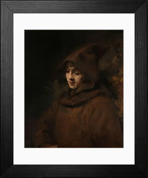 Framed Print : Rembrandt's Son Titus in a Monk's Habit, 1660. Creator: Rembrandt Harmensz van Rijn Framed Print : Rembrandt's Son Titus in a Monk's Habit, 1660. Creator: Rembrandt Harmensz van Rijn