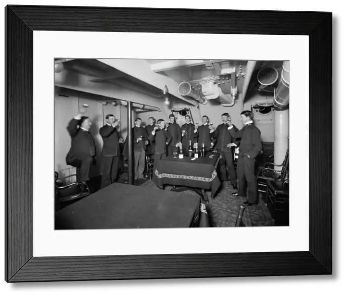 Framed Print : U.S.S. Brooklyn, sweethearts and wives, between 1896 and 1899. Creator: Unknown Framed Print : U.S.S. Brooklyn, sweethearts and wives, between 1896 and 1899. Creator: Unknown