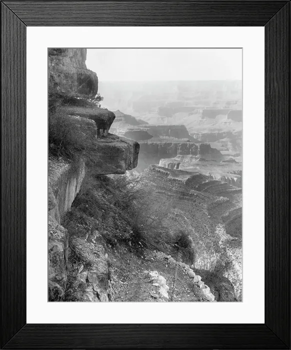 Framed Print : Hanging Rock, Grand View Trail, Grand Canyon, Ariz. c1906. Creator: Unknown Framed Print : Hanging Rock, Grand View Trail, Grand Canyon, Ariz. c1906. Creator: Unknown