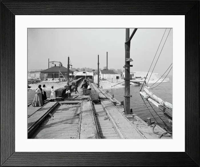 Framed Print : Point oyster houses, Biloxi, Miss. c1906. Creator: Unknown Framed Print : Point oyster houses, Biloxi, Miss. c1906. Creator: Unknown
