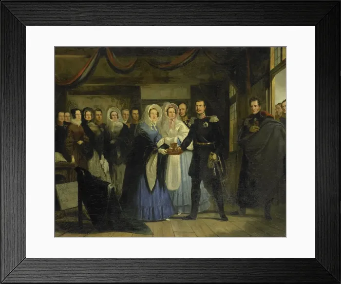 Framed Print : The Princess of Orange Receiving Alexander II (1818-1881), Grand Duke and Heir to the Throne of Russ Creator: Christiaan Julius Lodewijk Portman Framed Print : The Princess of Orange Receiving Alexander II (1818-1881), Grand Duke and Heir to the Throne of Russ Creator: Christiaan Julius Lodewijk Portman
