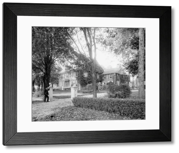 Framed Print : Home of Gen. Anthony Wayne, Paoli, near Philadelphia, Pa. between 1900 and 1910. Creator: Unknown Framed Print : Home of Gen. Anthony Wayne, Paoli, near Philadelphia, Pa. between 1900 and 1910. Creator: Unknown