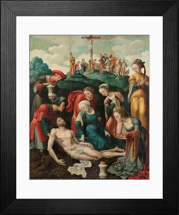 Framed Print : The Lamentation of Christ, c.1530-c.1540. Creator: Cornelis Buys the Younger Framed Print : The Lamentation of Christ, c.1530-c.1540. Creator: Cornelis Buys the Younger