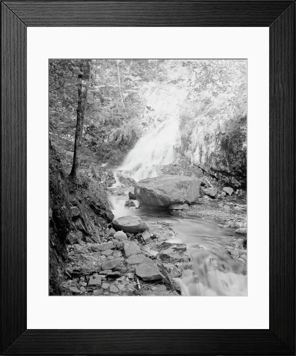 Framed Print : Veil Falls, Ossipee Mount Park, Lake Winnipesaukee, N.H. c1906. Creator: Unknown Framed Print : Veil Falls, Ossipee Mount Park, Lake Winnipesaukee, N.H. c1906. Creator: Unknown