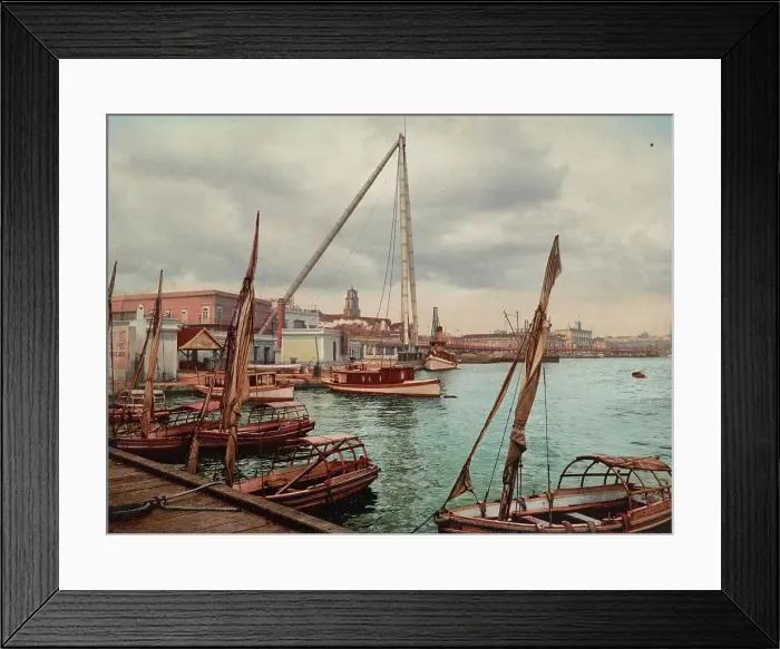 Framed Print : Muello del Gobierno, Habana, c1900. Creator: William H. Jackson