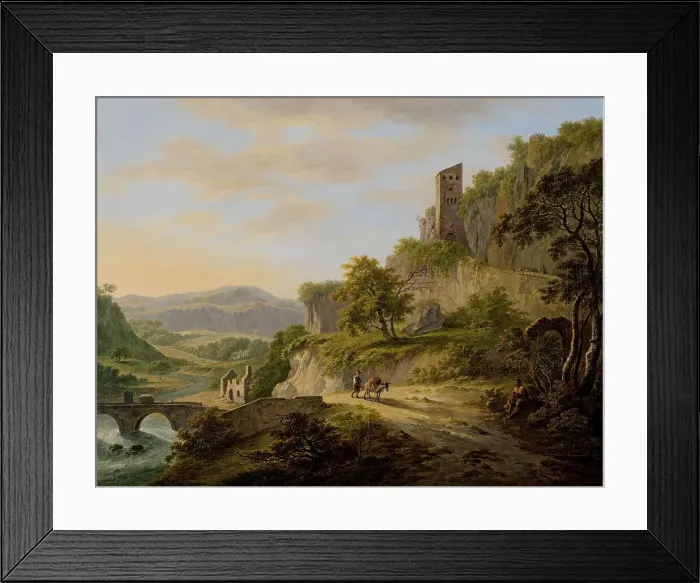 Framed Print : Gezicht op Civita Castellana, 1792-1809. Creator: Daniel Dupré Framed Print : Gezicht op Civita Castellana, 1792-1809. Creator: Daniel Dupré