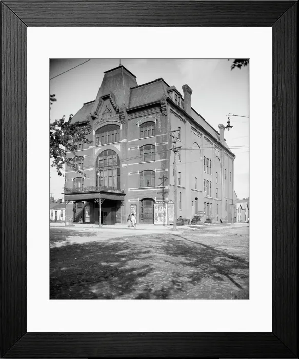 Framed Print : Academy of music, Saginaw, Mich. between 1900 and 1910. Creator: Unknown Framed Print : Academy of music, Saginaw, Mich. between 1900 and 1910. Creator: Unknown