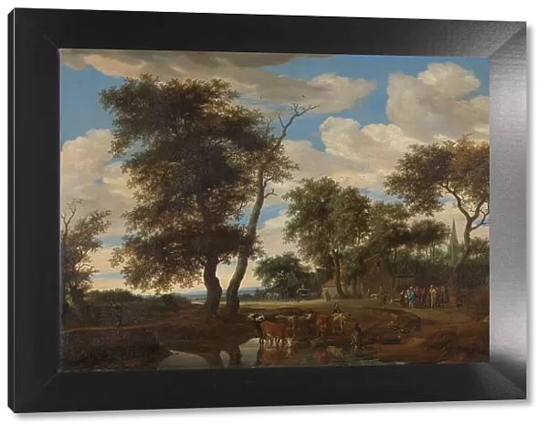 View of a village, 1663. Creator: Salomon Ruysdael