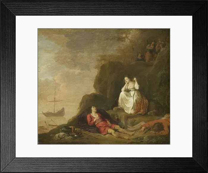 Framed Print : Theagenes and Chariclea, 1625-1640. Creator: Daniel Thivart Framed Print : Theagenes and Chariclea, 1625-1640. Creator: Daniel Thivart