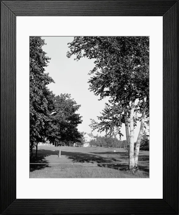 Framed Print : Inn and golf links, Roaring Brook, Mich. c1906. Creator: Unknown Framed Print : Inn and golf links, Roaring Brook, Mich. c1906. Creator: Unknown