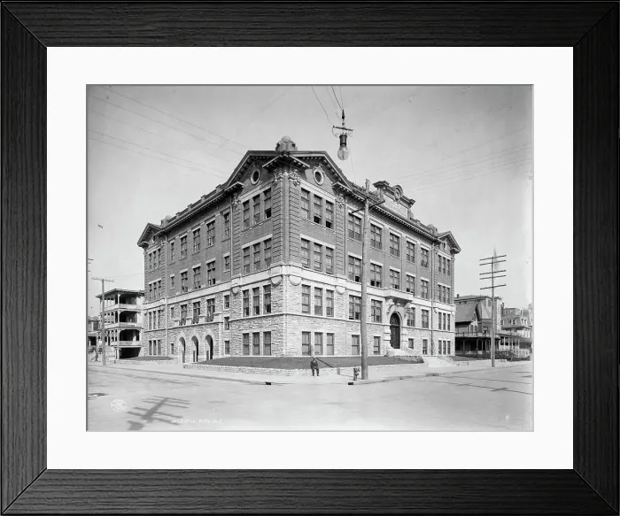 Framed Print : High school, Atlantic City, N.J. c1908. Creator: Unknown Framed Print : High school, Atlantic City, N.J. c1908. Creator: Unknown