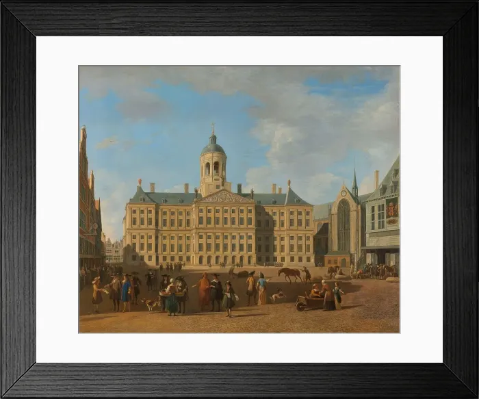 Framed Print : The Town Hall on Dam Square, Amsterdam, 1693. Creator: Gerrit Berckheyde Framed Print : The Town Hall on Dam Square, Amsterdam, 1693. Creator: Gerrit Berckheyde
