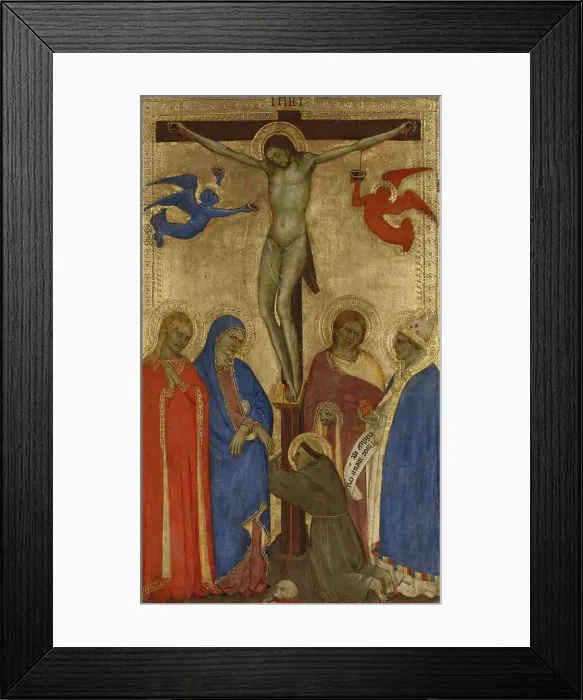 Framed Print : The Crucifixion, c.1360. Creator: Giovanni da Milano Framed Print : The Crucifixion, c.1360. Creator: Giovanni da Milano