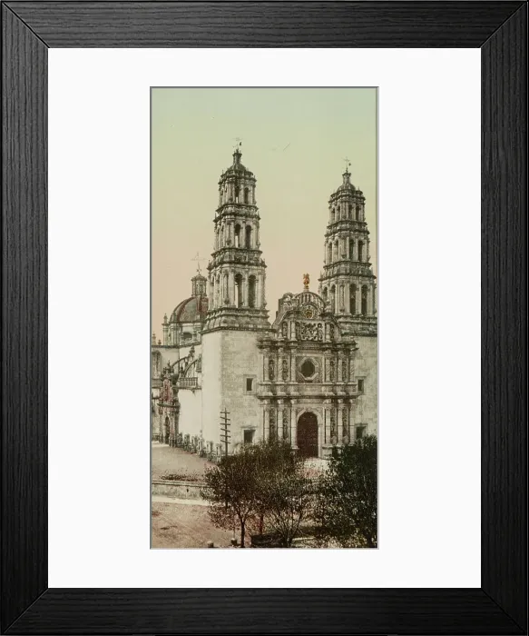 Framed Print : Mexico, the Cathedral, Chihuahua, between 1884 and 1900. Creator: William H. Jackson Framed Print : Mexico, the Cathedral, Chihuahua, between 1884 and 1900. Creator: William H. Jackson