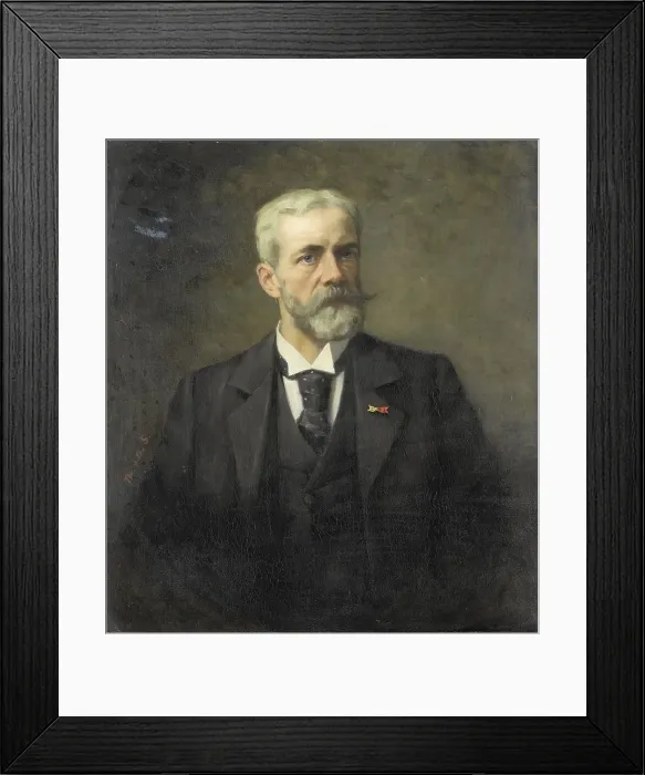 Framed Print : Frederik Daniël Otto Obreen (1840-96). Hoofddirecteur van het Rijksmuseum, Amsterdam, 1883-1896. Creator: Thérèse Schwartze Framed Print : Frederik Daniël Otto Obreen (1840-96). Hoofddirecteur van het Rijksmuseum, Amsterdam, 1883-1896. Creator: Thérèse Schwartze