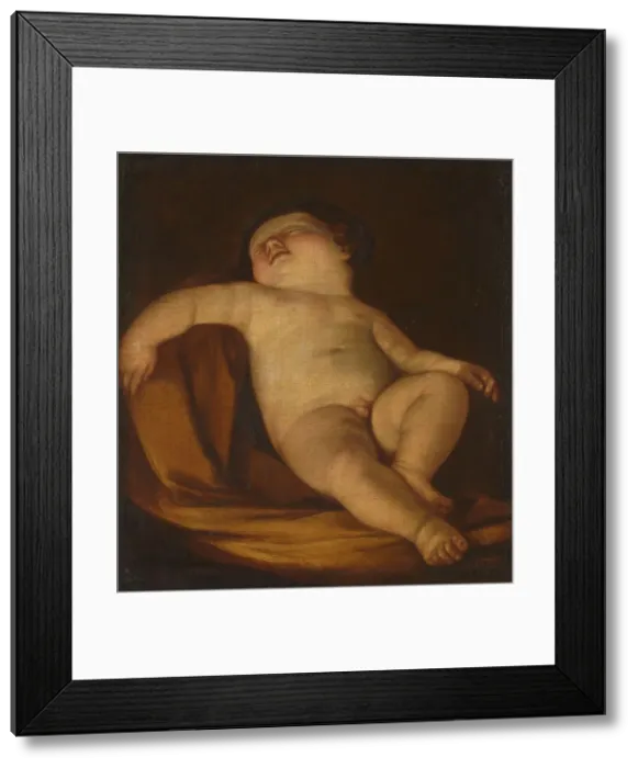 Framed Print : Sleeping Putto, 1627-1700. Creator: Unknown Framed Print : Sleeping Putto, 1627-1700. Creator: Unknown