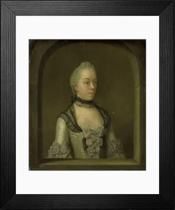 Framed Print : Portrait of Wilhelmina Hillegonda Schuyt, Wife of Joachim Rendorp, 1757-1768. Creator: Tibout Regters Framed Print : Portrait of Wilhelmina Hillegonda Schuyt, Wife of Joachim Rendorp, 1757-1768. Creator: Tibout Regters