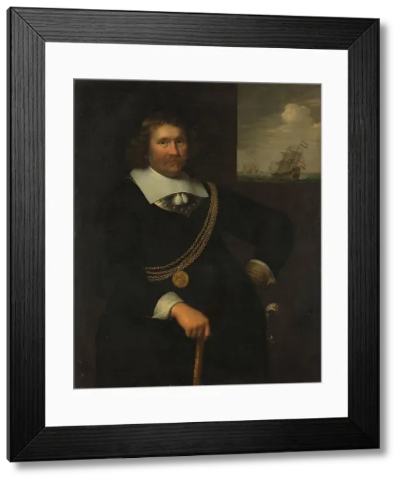 Framed Print : Portrait of Jan Cornelisz Meppel, Lieutenant-Admiral of Holland and West-Friesland, 1661. Creator: Jan Albertsz. Rotius Framed Print : Portrait of Jan Cornelisz Meppel, Lieutenant-Admiral of Holland and West-Friesland, 1661. Creator: Jan Albertsz. Rotius