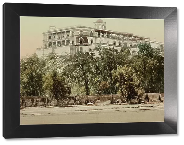 Mexico, the Castle of Chapultepec, between 1884 and 1900. Creator: William H. Jackson