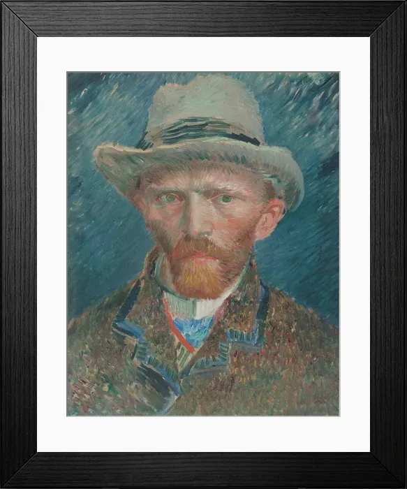Framed Print : Self-portrait, 1887. Creator: Vincent van Gogh Framed Print : Self-portrait, 1887. Creator: Vincent van Gogh