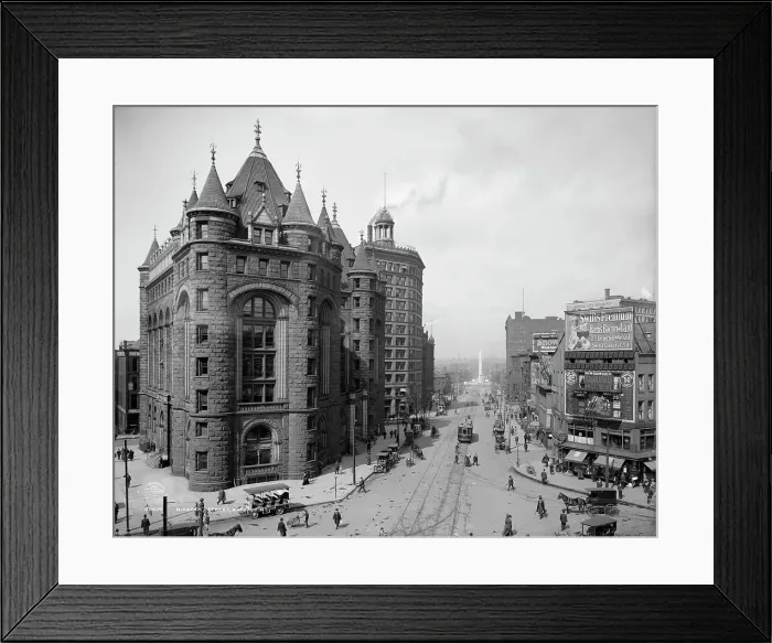 Framed Print : Niagara Street, Buffalo, N.Y. c1908. Creator: Unknown Framed Print : Niagara Street, Buffalo, N.Y. c1908. Creator: Unknown