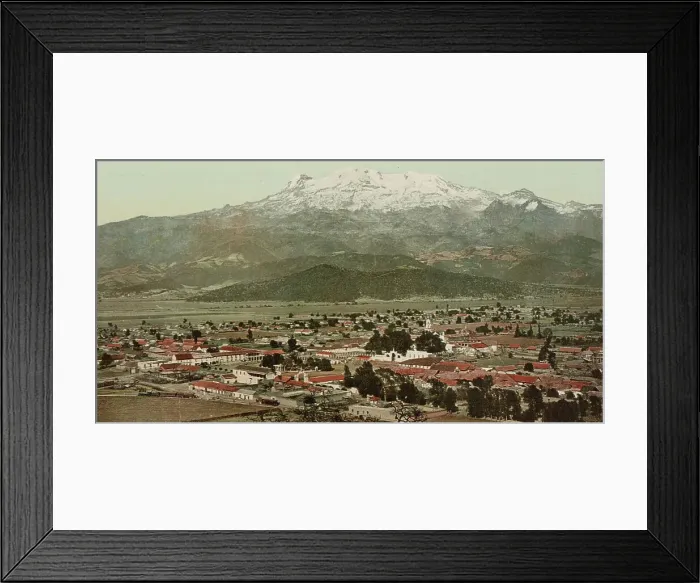 Framed Print : Mexico, Ixtacchihuatl from Amecameca, between 1884 and 1900. Creator: William H. Jackson Framed Print : Mexico, Ixtacchihuatl from Amecameca, between 1884 and 1900. Creator: William H. Jackson