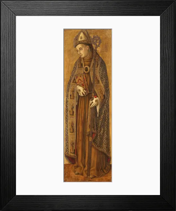 Framed Print : St Louis of France, 1481-1502. Creator: Vittore Crivelli Framed Print : St Louis of France, 1481-1502. Creator: Vittore Crivelli