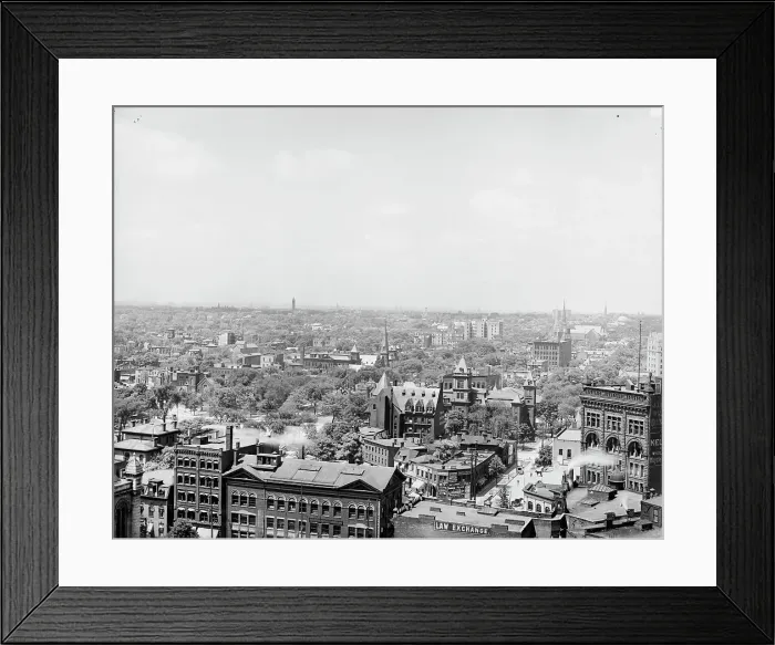Framed Print : Buffalo, N.Y. from Prudential Building, between 1900 and 1906. Creator: Unknown Framed Print : Buffalo, N.Y. from Prudential Building, between 1900 and 1906. Creator: Unknown